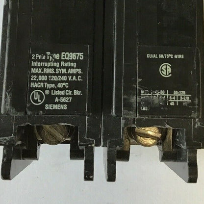 ITE EQ9675 CIRCUIT BREAKER 100A 120/240VAC 60HZ 2POLE