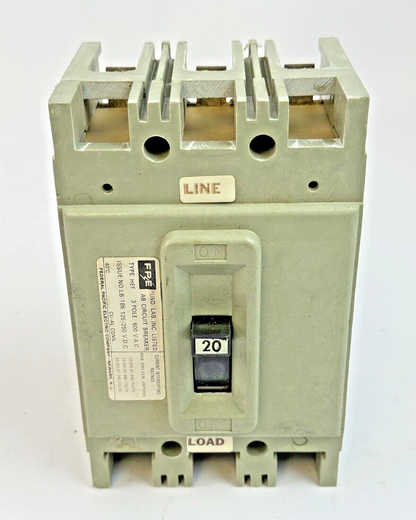 FPE - HEF631020 - CIRCUIT BREAKER - 3 POLE/240VAC/30A, LB-186 - NEW