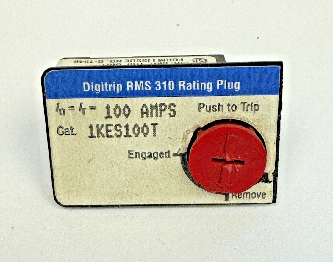 CUTLER-HAMMER - 1KES100T - RATING PLUG DIGITRIP RMS 310 - 100 AMP