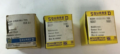 SQUARE D 9001 DA 01 CONTACT BLOCK ***LOTOF3***