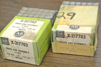 ALLEN-BRADLEY X-217703 TYPE BX RELAY CROSS BAR ASSEMBLY / 4-POLE / NEW SURPLUS