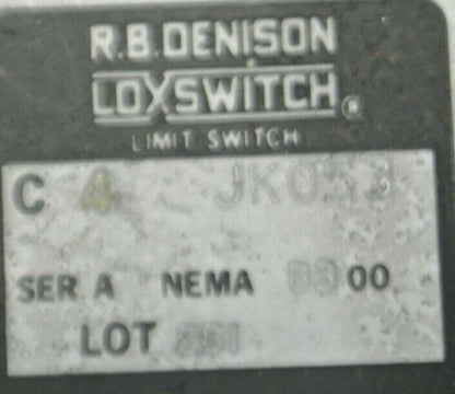 GOULD / R.B. DENISON C4-JK053 LIMIT SWITCH / NEW SURPLUS / C4JK053