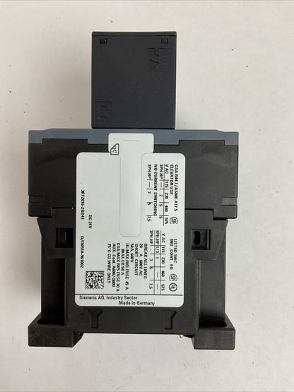 SIEMENS 3RT2016-2BB41 CONTACTOR 600VAC 20A 3PH 7.5HP COIL 24VDC 2000-68500-44100