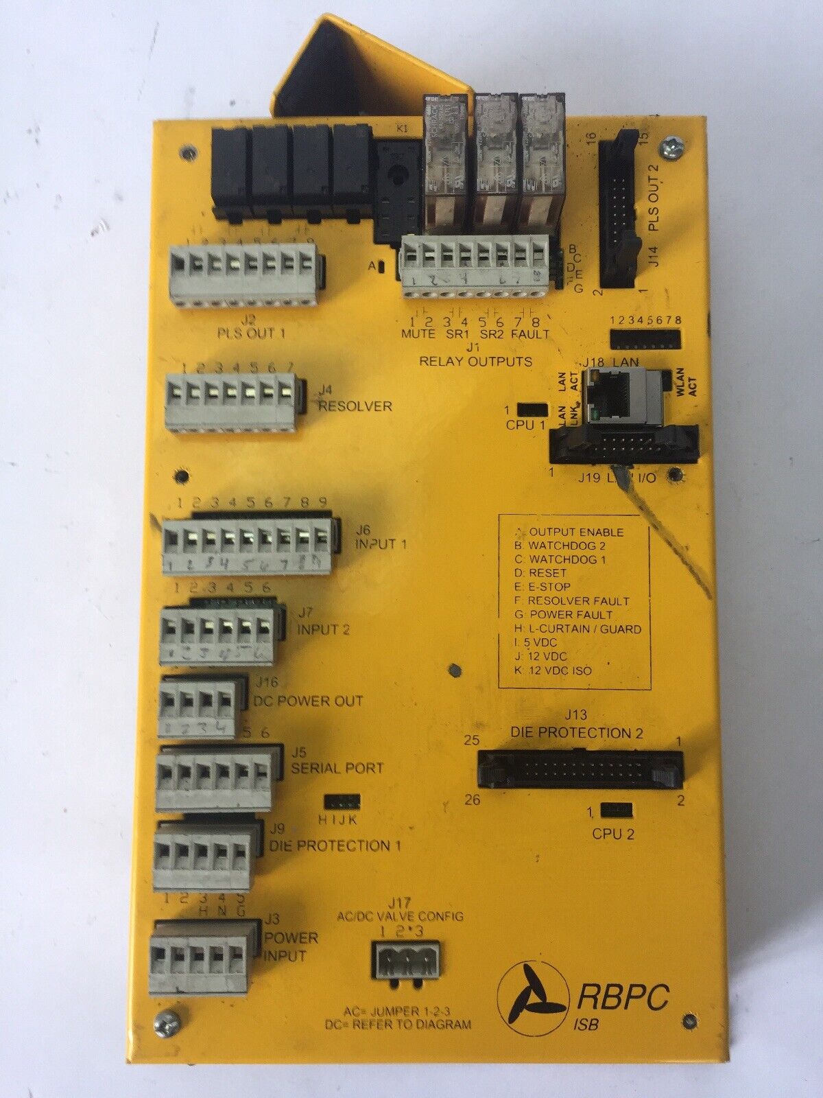 ISB RESOLVER BASED PRESS CONTROL RBPC AC INPUT 75-240VAC @ 60 CYCLES *NO KEY*