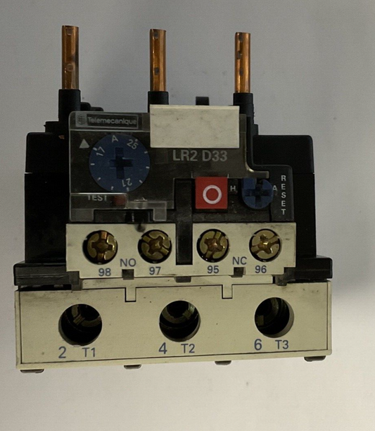 TELEMECANIQUE LR2 D3322 THERMAL OVERLOAD RELAY 10A 6KV
