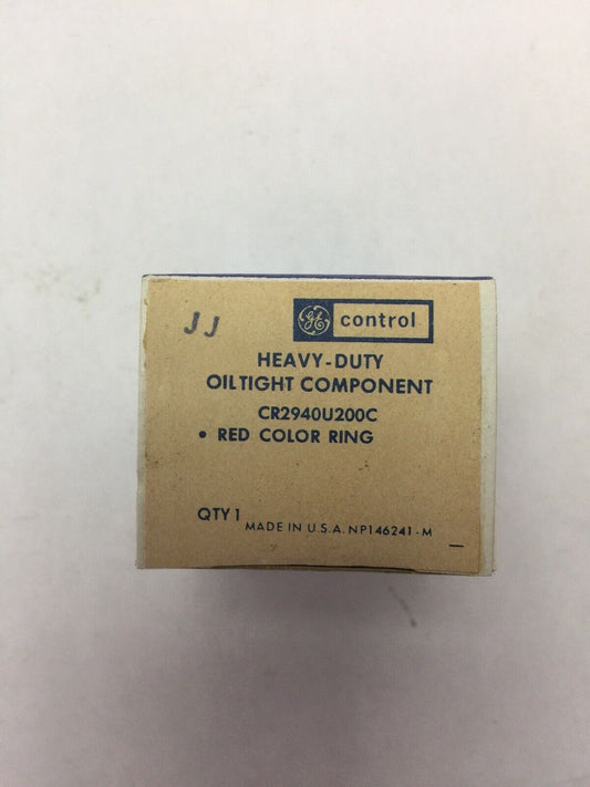 GE CR2940U200C RED COLOR RING HEAVY DUTY OILTIGHT COMPONENT ( LOT OF 5 )