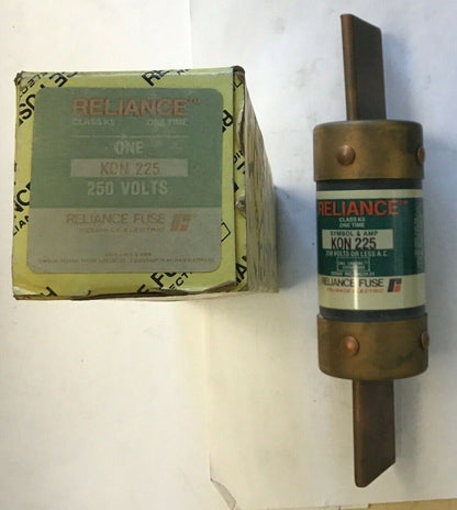 RELIANCE KON225 250V CLASS K5 ONE-TIME FUSE