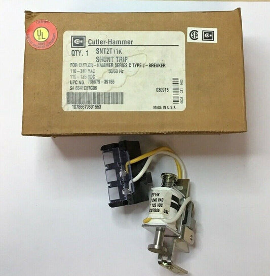 CUTLER HAMMER SHUNT TRIP SNT2T11K 240VAC 125VDC 50/60HX 6641C87G06