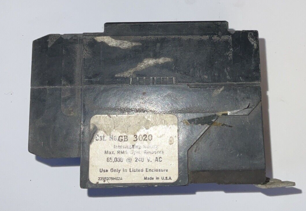 WESTINGHOUSE GB3020 CIRCUIT BREAKER 120/240VAC  20A 3POLE