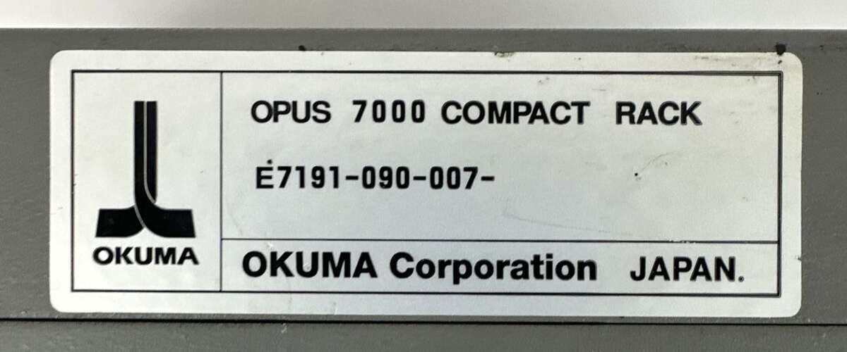 OKUMA E7191-090-007- OPUS 7000 COMPACT RACK