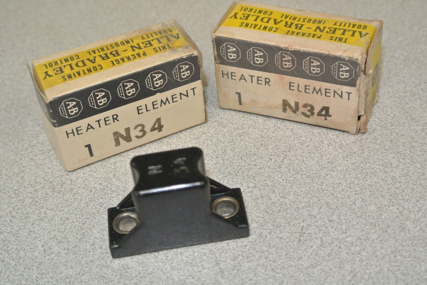 LOT of 2 / ALLEN-BRADLEY N34 THERMAL OVERLOAD HEATER ELEMENT  / NEW SURPLUS