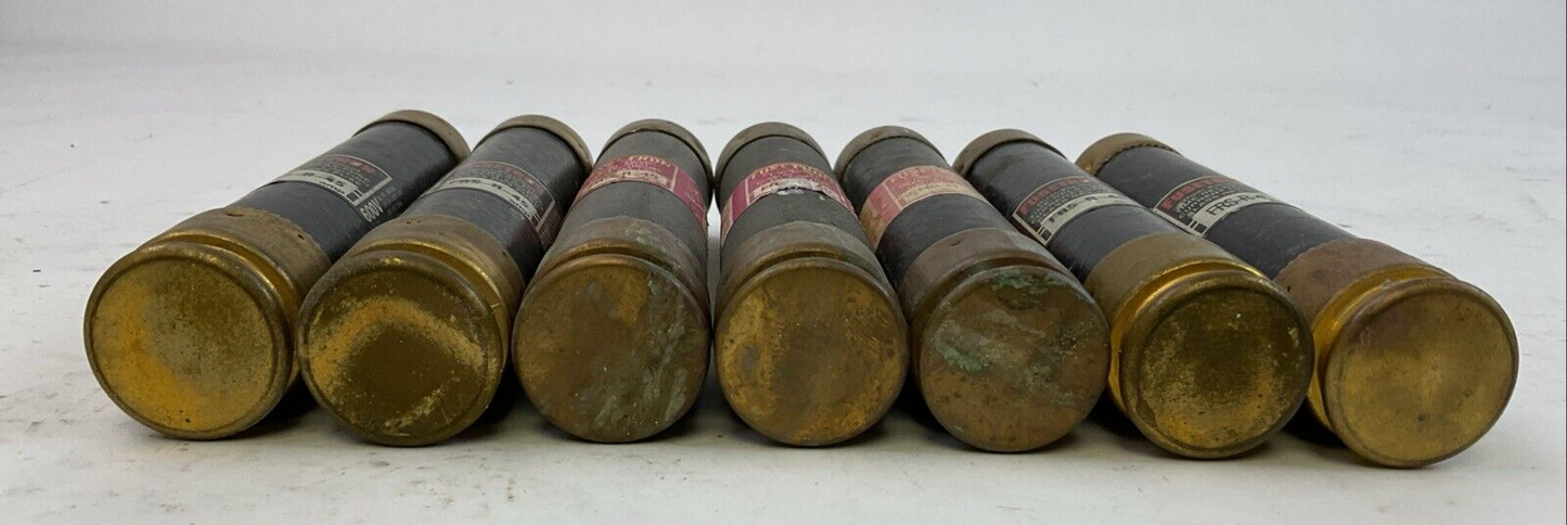 FUSETRON FRS-R-45 DUAL-ELEMENT TIME DELAY CURRENT LIMITING 600VAC 45A (LOT OF 7)