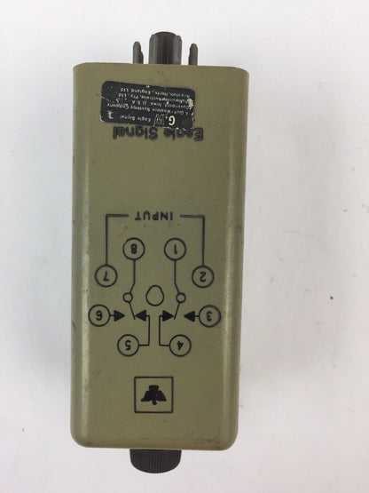 GW EAGLE SIGNAL CG10A6 TIME DELAY RELAY 120V 60HZ 10 SECONDS