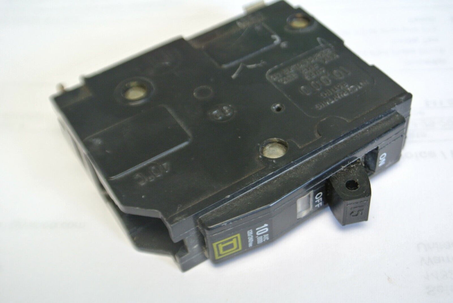 SQUARE D QO115 CIRCUIT BREAKER / 15A / 120/240VAC / 1 POLE***LOTOF5***