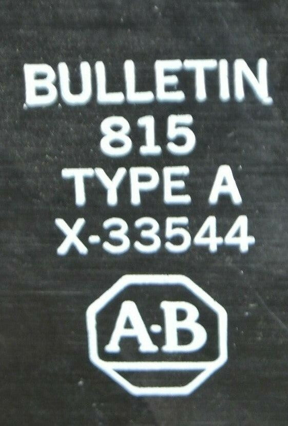 ALLEN-BRADLEY X-33544 R.H. OVERLOAD RELAY for 609 MANUAL STARTER / NEW SURPLUS