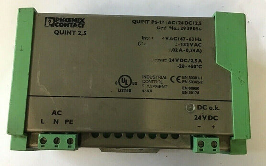 PHOENIX CONTACT 78-102-4300 QUINT PS-120AC/24DC/2,5 POWER SUPPLY