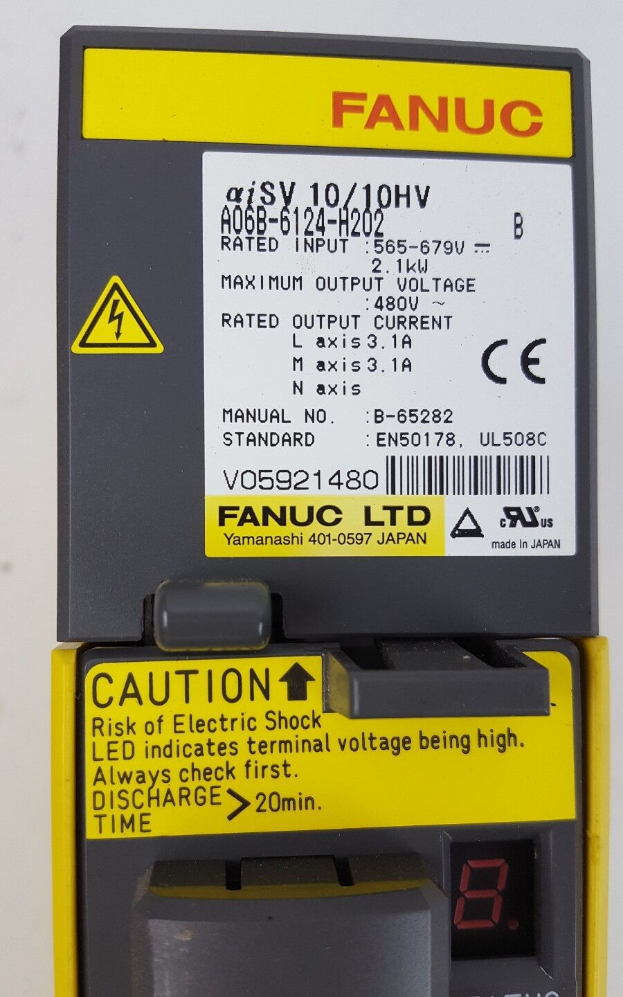 Servo Drive A06B-6124-H202 FANUC