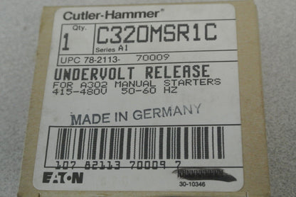 CUTLER-HAMMER C320MSR1C UNDERVOLT RELEASE for A302 MANUAL STARTER / 415-480V