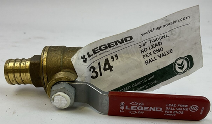 LEGEND 3/4" T-806NL NO LEAD PEX END BALL VALVE