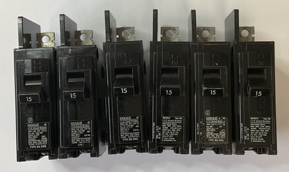 ITE/GOULD BQ1B015 CIRCUIT BREAKER 120/240VAC 1POLE ****LOTOF6****