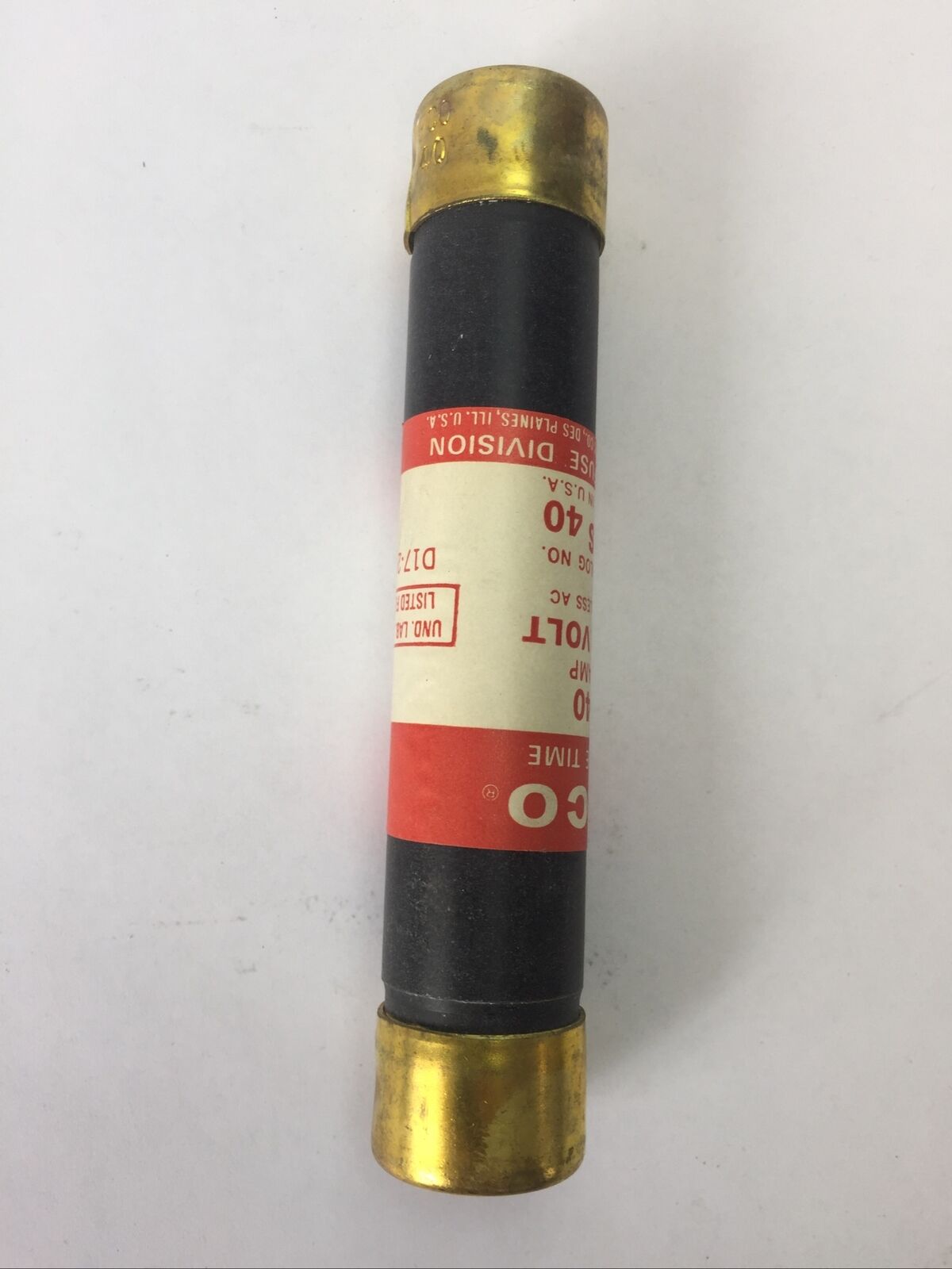 ECONOMY EOS40 ONE TIME FUSE 40AMP 600VAC (BOX OF 10)