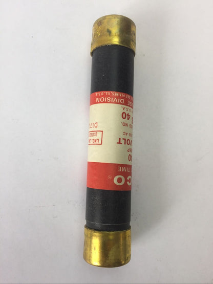 ECONOMY EOS40 ONE TIME FUSE 40AMP 600VAC (BOX OF 10)