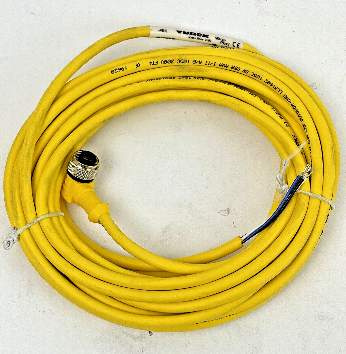 TURCK - WK 4.4T-6/S1587 - M12 EURO FAST CORDSET - U-02029 - FEMALE, RIGHT ANGLE