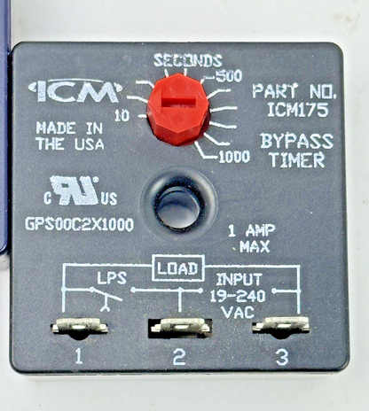 ICM **LOT OF 2** - ICM175 - BYPASS TIMER - UNIVERSAL VOLTAGE - 3UW85