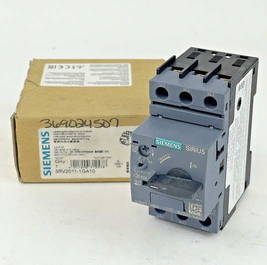 SIEMENS - 3RV2011-1GA10 - CIRCUIT BREAKER / MOTOR PROTECTOR