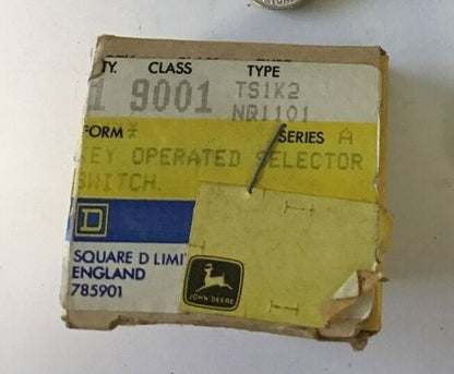 SQUARE D TS1K3 NQ1101 KEY OPERATED SELECTOR SWITCH SER.A