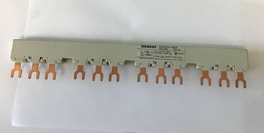 SIEMENS 3VU9135-1AB04(1) & 3VU9135-1KA04(1) LINE SIDE FEEDERS 63A 690V