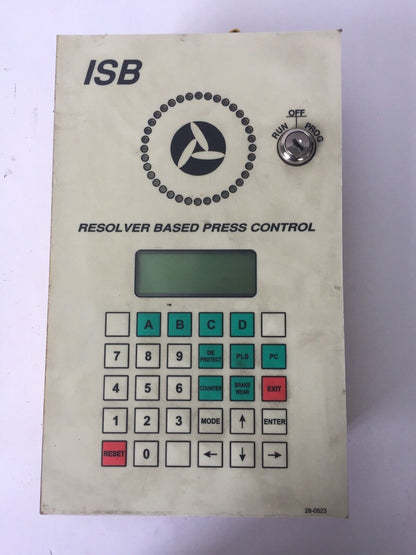 ISB RESOLVER BASED PRESS CONTROL RBPC AC INPUT 75-240VAC @ 60 CYCLES *NO KEY*