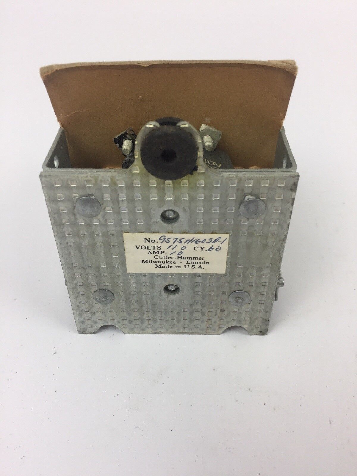 CUTLER HAMMER 9575H1603A1 458 A.C. RELAY 100 VOLT 60 CYCLES 10 AMP OPEN TYPE