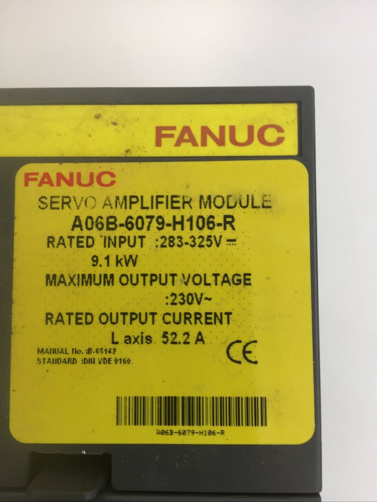 FANUC A06B-6079-H106-R SERVO AMPLIFIER MODULE INPUT 283-325VDC OUTPUT 230VAC