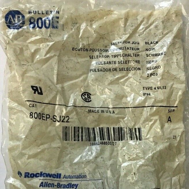 ALLEN BRADLEY 800EP-SJ22 PUSHBUTTON SER.A SELECTOR