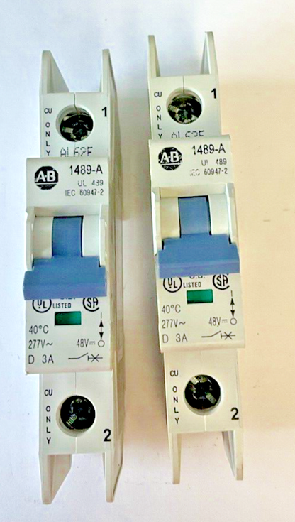 ALLEN BRADLEY 1489-A1D030 SER.A CIRCUIT BREAKER ***LOTOF2***