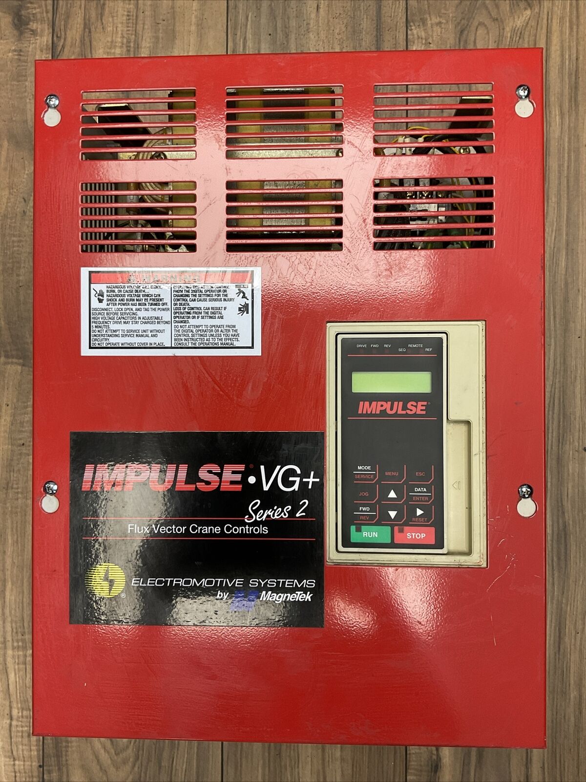 IMPULSE VG+ CIMR-G5M4022 4052-FVG+ SER S AC DRIVE 460VAC 3PH 52AMP CRANE CONTROL