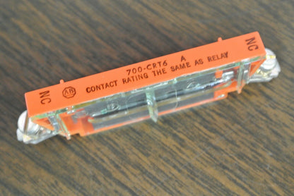 ALLEN-BRADLEY 700-CRT6 - NORMALLY CLOSED CONTACT CARTRIDGE ORANGE - NEW SURPLUS