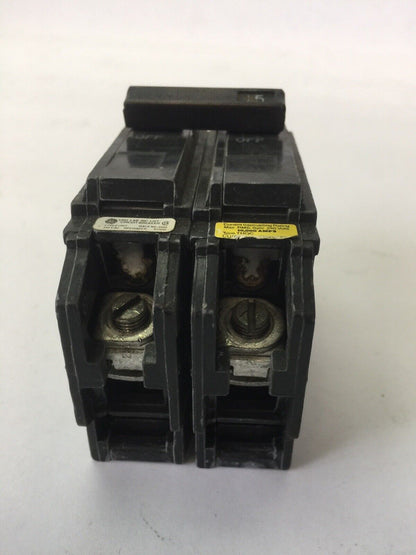 GE THQC22015 CIRCUIT BREAKER 15AMP 240VAC 2 POLE