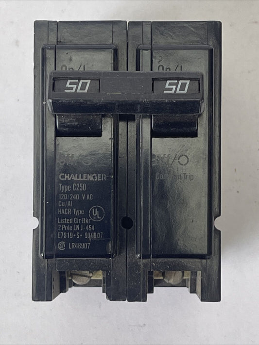 CHALLENGER C250 CIRCUIT BREAKER 2POLE 50AMP 120/240VAC