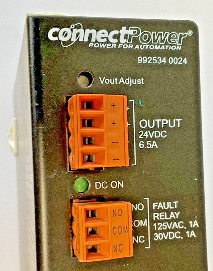 WEIDMULLER 992534 0024 CONNECTPOWER POWER SUPPLY 24VDC 6.5A