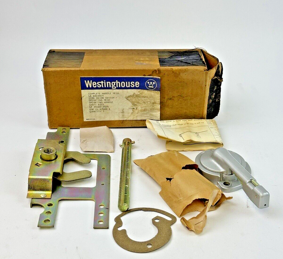 WESTINGHOUSE - 764A817G04 - 200A DEION COMPLETE HANDLE MECHANISM - LA BREAKER