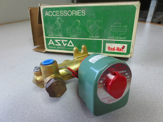 ASCO RED-HAT 8300A81RG SOLENOID VALVE - 120/60 1/4" 3NO - NEW SURPLUS