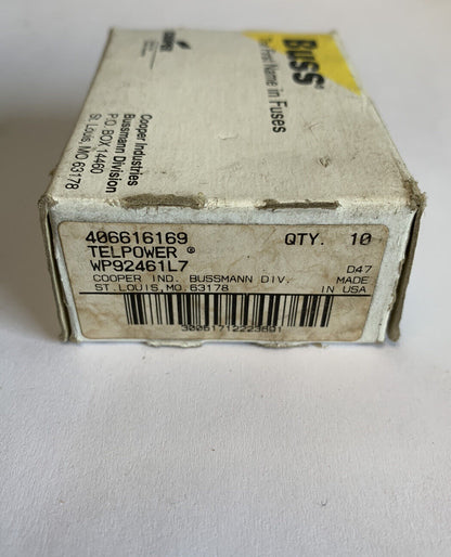 Bussmann Telpower WP92461L7 25A 170V Fuse "Lot of 10"