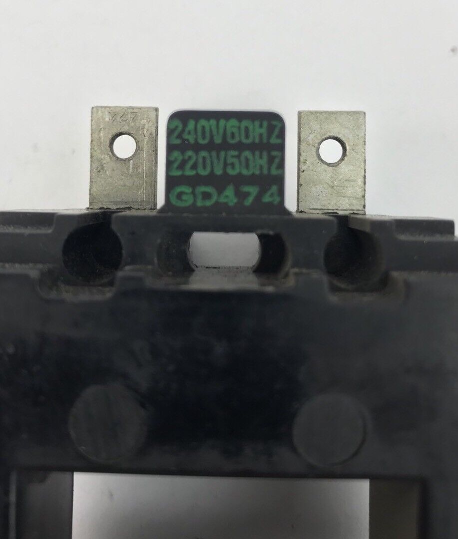 ALLEN BRADLEY GD-474 COIL, 240V-60HZ, 110V-50HZ, USED, MISSING SCREWS