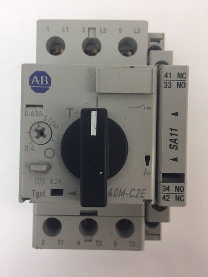 ALLEN BRADLEY 140M-C2E-A63 MOTOR PROTECTOR CIRCUIT BREAKER 0.4-0.63A SER B