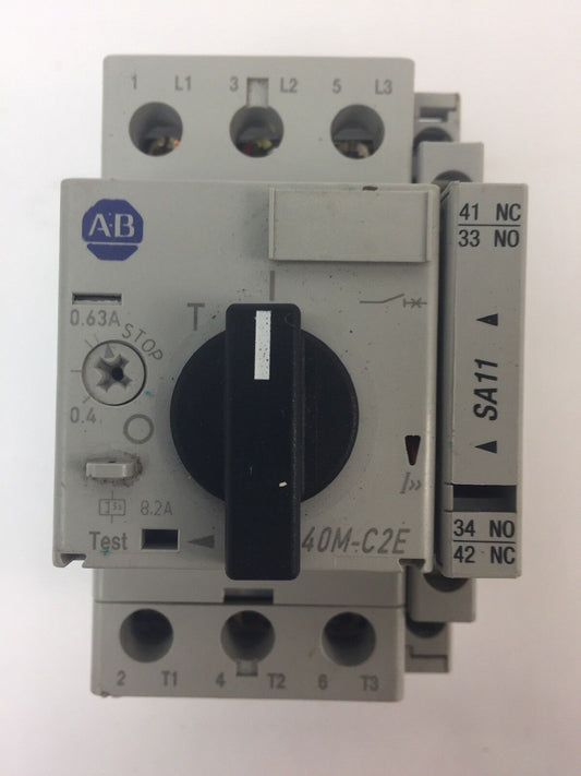 ALLEN BRADLEY 140M-C2E-A63 MOTOR PROTECTOR CIRCUIT BREAKER 0.4-0.63A SER B