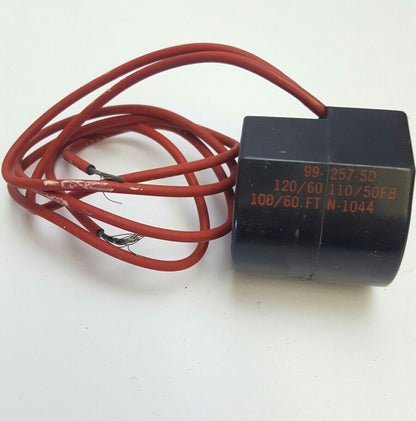 ASCO 99-257-5-D SOLONOID VALVE COIL 992575D, VOLTS 120/60 110/50, NEW