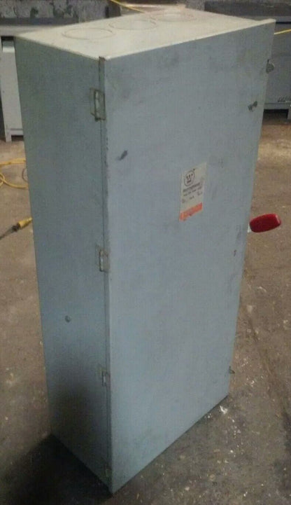 WESTINGHOUSE HUN365 NON-FUSIBLE SAFETY SWITCH, 400A, 600V, 3PH, 350HP, TYPE 1