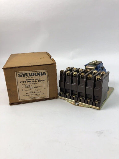 SYLVANIA  BULLETIN 7304 TYPE PM D.C. RELAY 4U6
